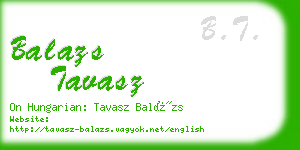 balazs tavasz business card